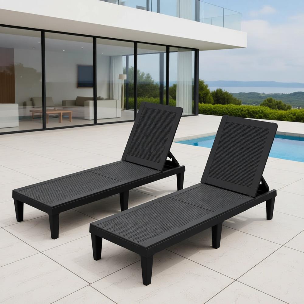 Deck Chair Lounger - Комплект из 2 регулируемых кресел с