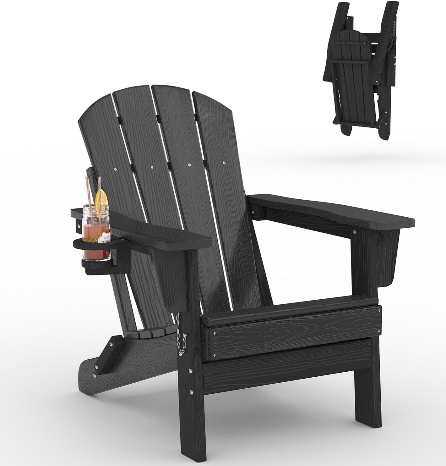 Deck Chair Lounger - Складное кресло Адирондак из HDPE-пластика для