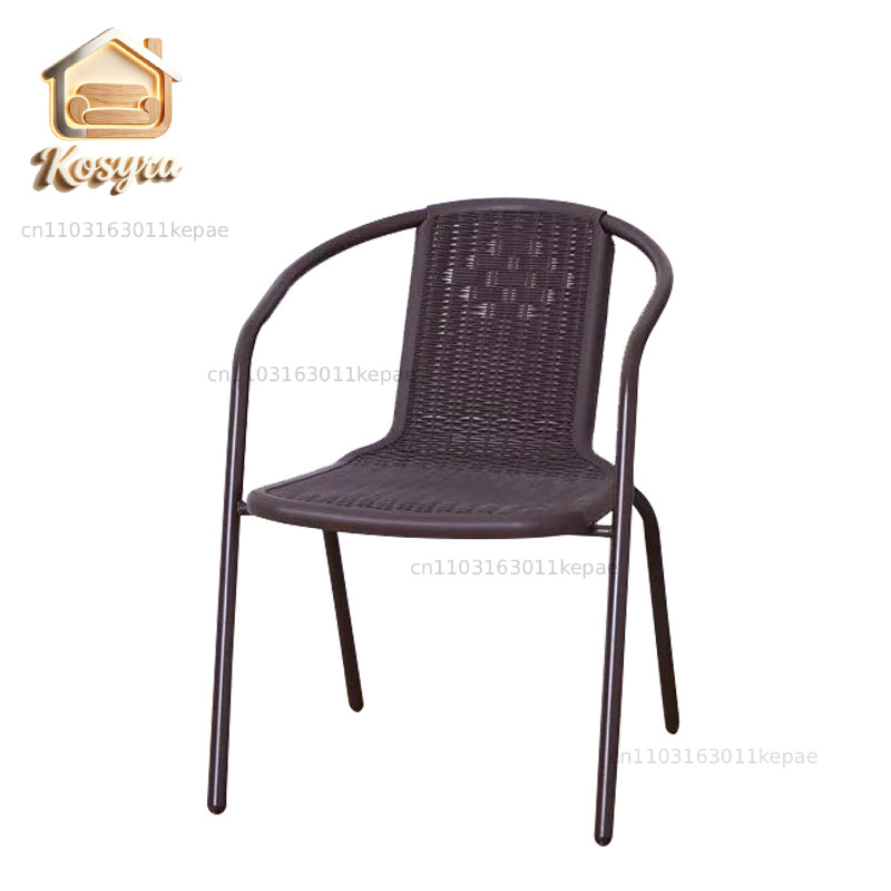 Outdoor Furniture Iron - Водонепроницаемый уличный пластиковый стул под ротанг