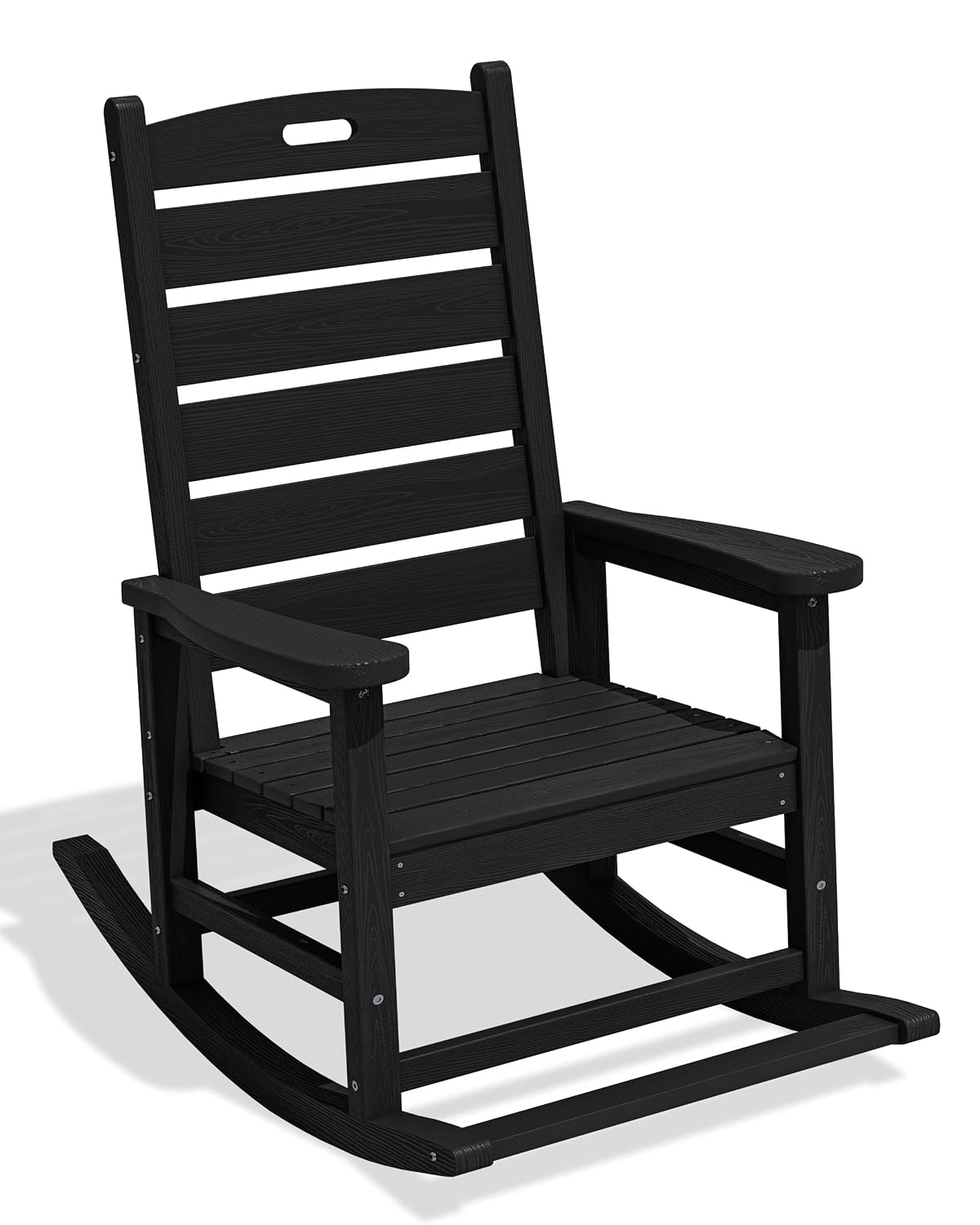 Deck Chair Lounger - Большое уличное кресло-качалка с подставкой для