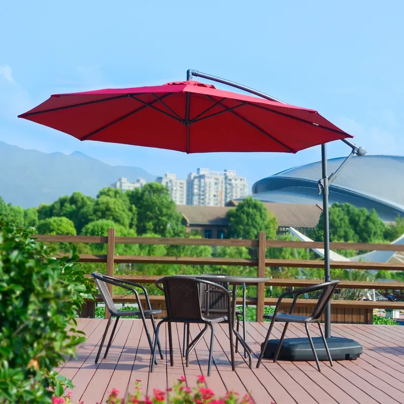 Outdoor Furniture For Sale - Современный металлический уличный зонт-контрапланер для сада,