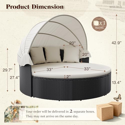 Уличная круглая кушетка для па – обзор и цена Outdoor Daybed Furniture