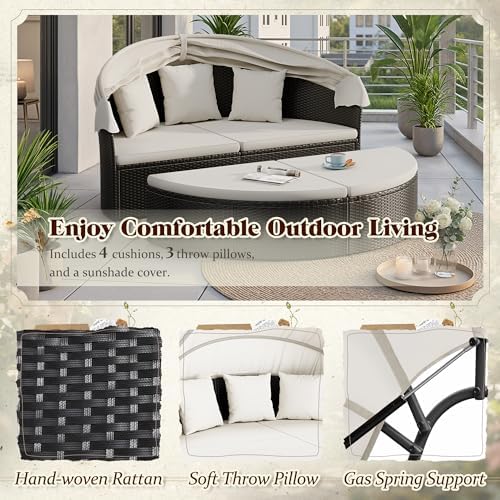 Уличная круглая кушетка для па – обзор и цена Outdoor Daybed Furniture