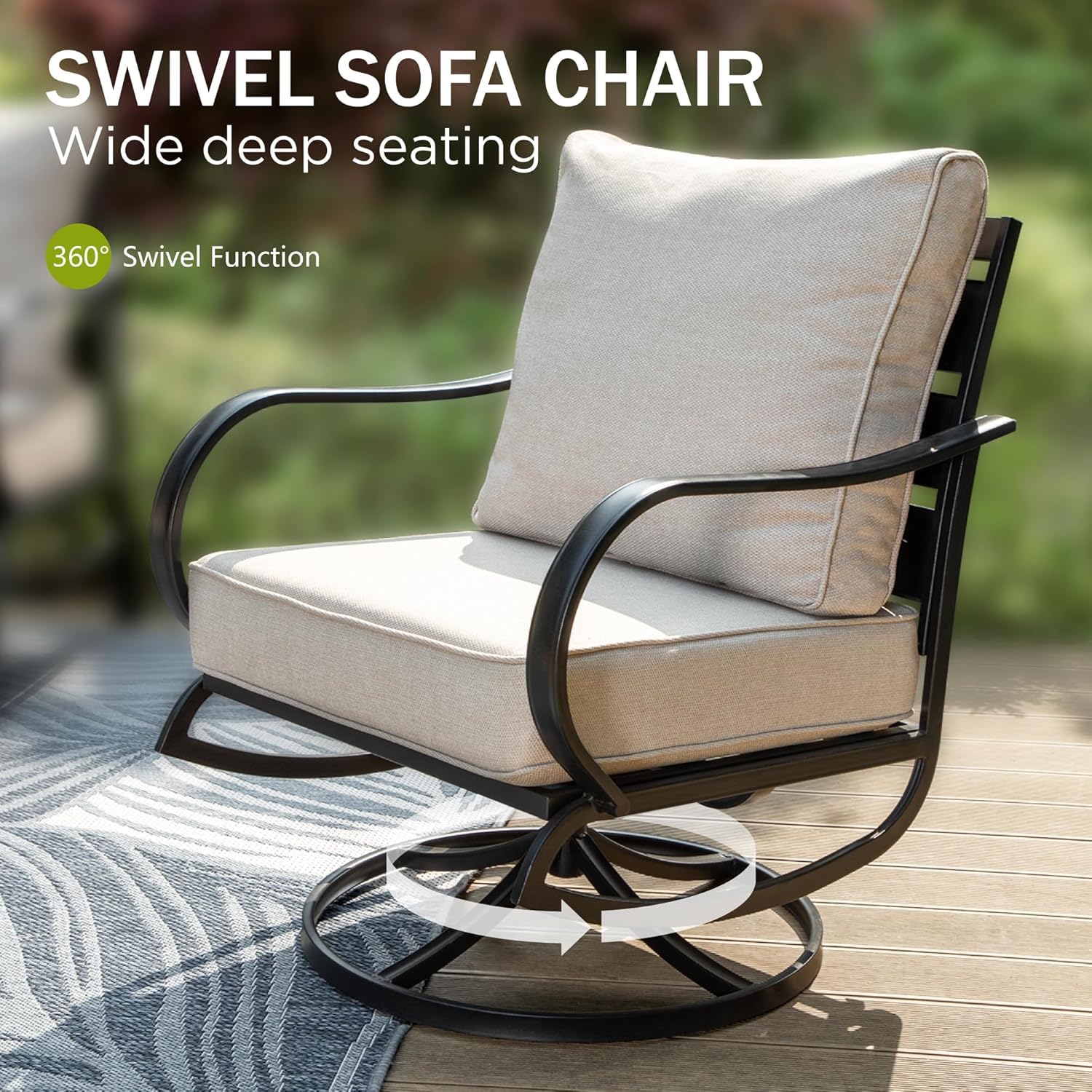 Поворотные садовые кресла, 2 ш – обзор и цена Deck Chair Lounger