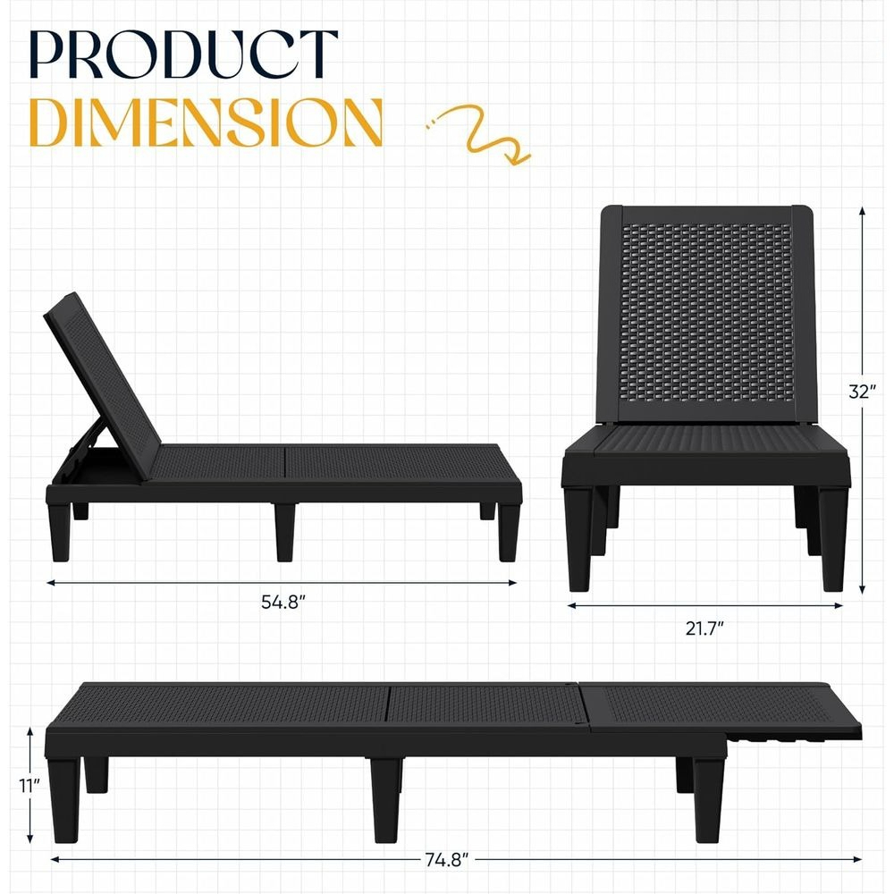 Комплект из 2 регулируемых кре – обзор и цена Deck Chair Lounger