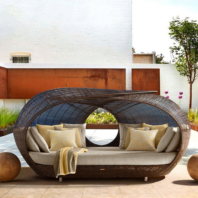Плетеная полукруглая кушетка и – обзор и цена Outdoor Furniture For Sale
