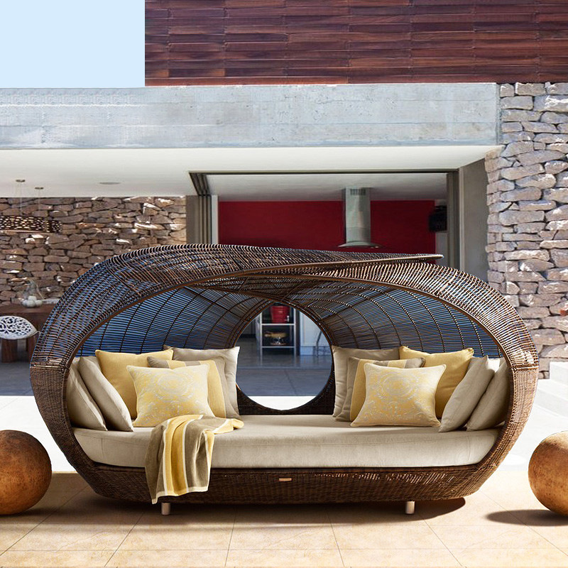 Плетеная полукруглая кушетка и – обзор и цена Outdoor Furniture For Sale