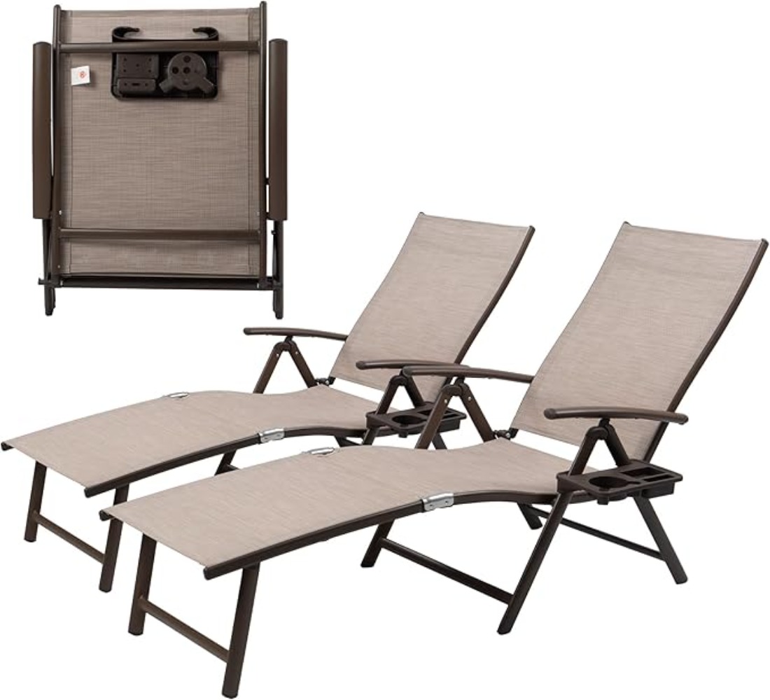 Алюминиевое кресло с откидной  – обзор и цена Deck Chair Lounger