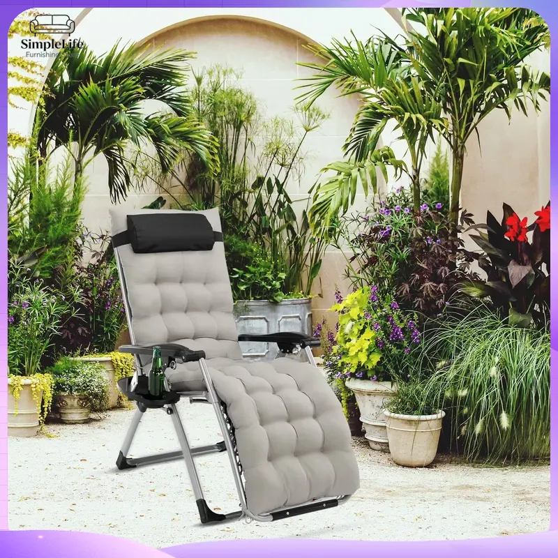Регулируемый складной шезлонг  – обзор и цена Deck Chair Lounger