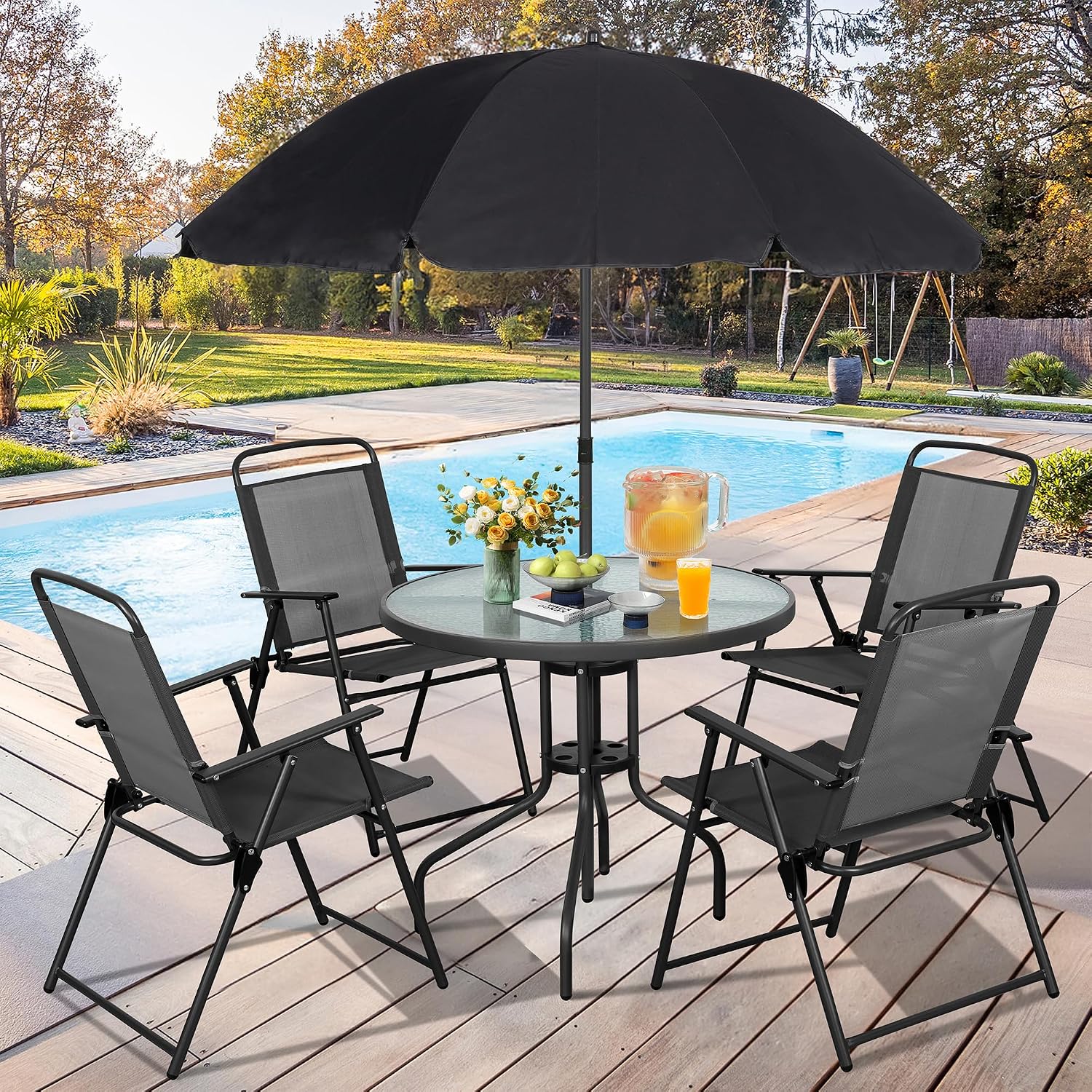 Металлический обеденный набор  – обзор и цена Outdoor Furniture For Sale