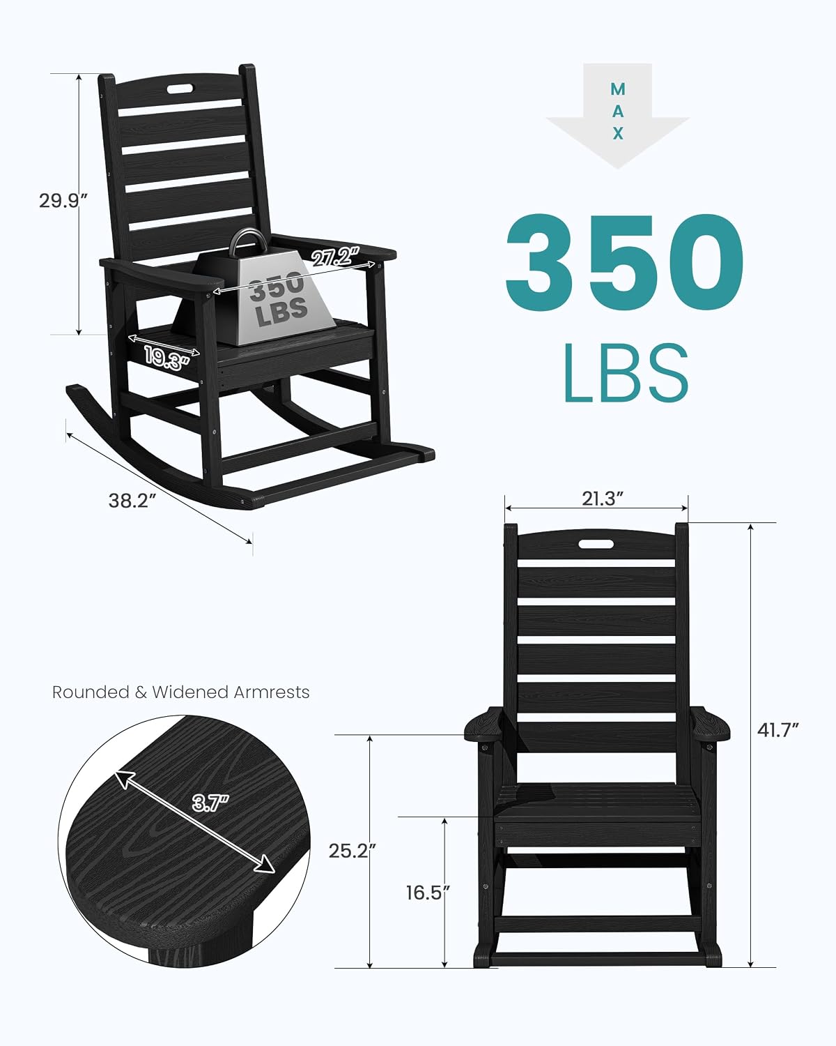 Большое уличное кресло-качалка – обзор и цена Deck Chair Lounger