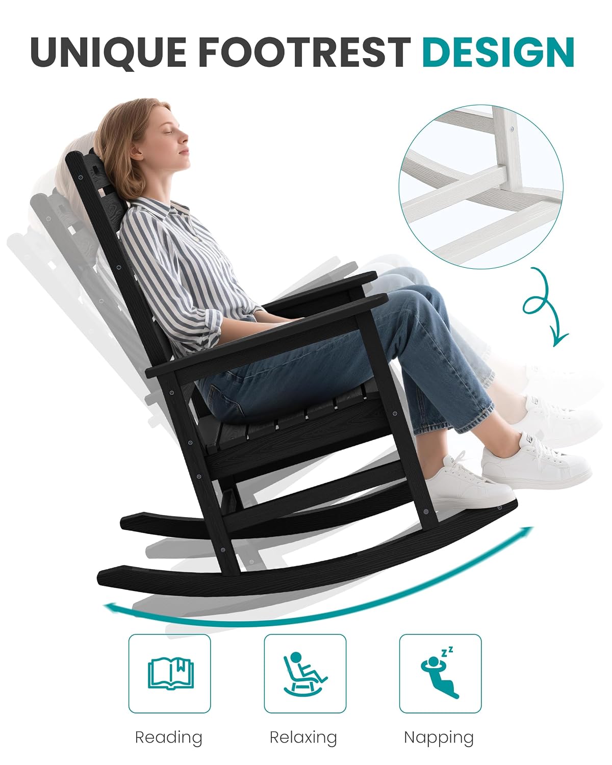 Большое уличное кресло-качалка – обзор и цена Deck Chair Lounger