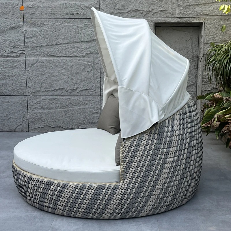 Круглая плетеная кушетка-шезло – обзор и цена Outdoor Daybed Furniture