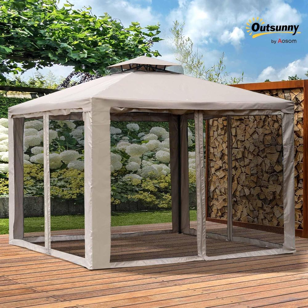 Садовая беседка 9,6' x 9,6' с  – обзор и цена Outdoor Furniture Patio
