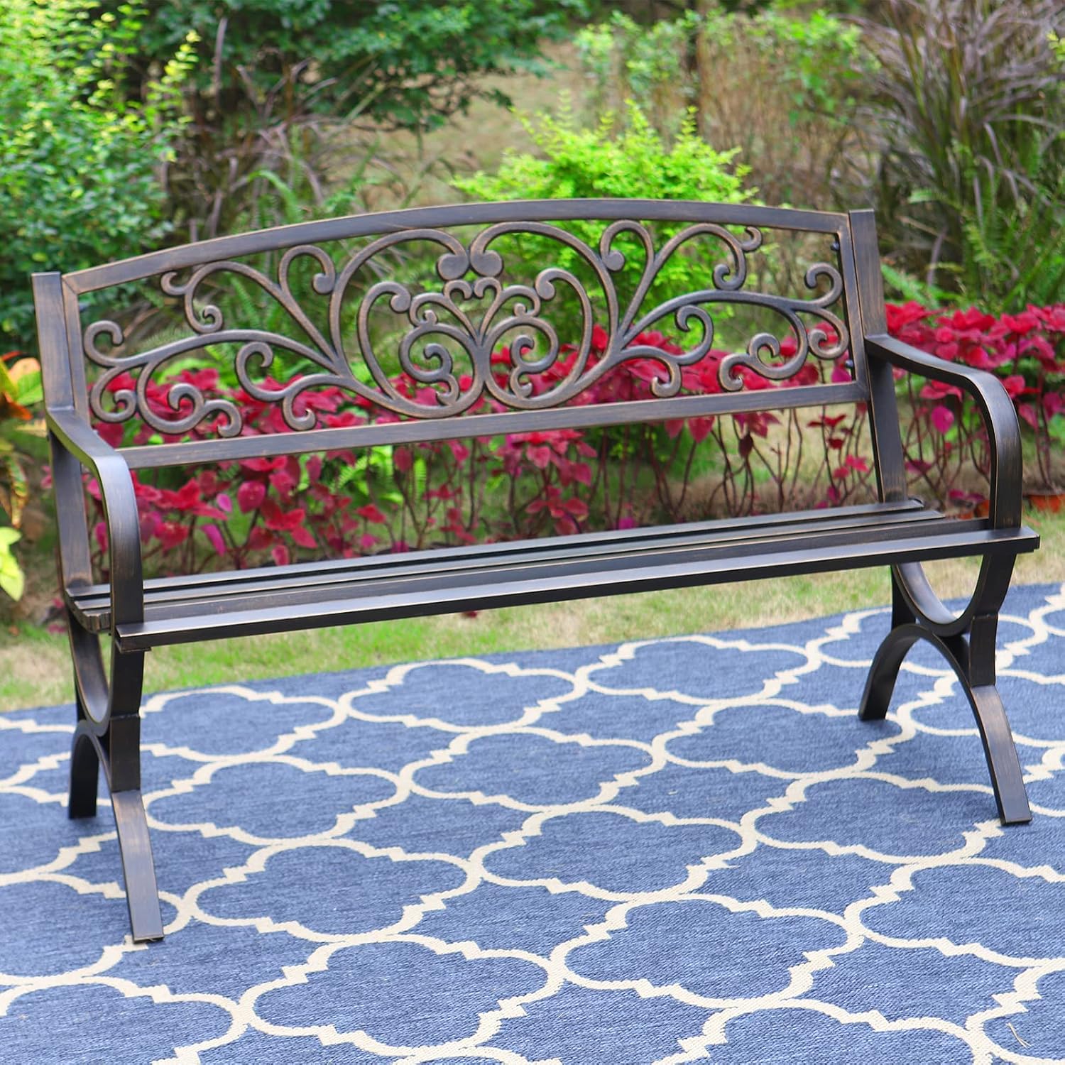Бронзовая садовая скамья 50 дю – обзор и цена Outdoor Furniture Iron