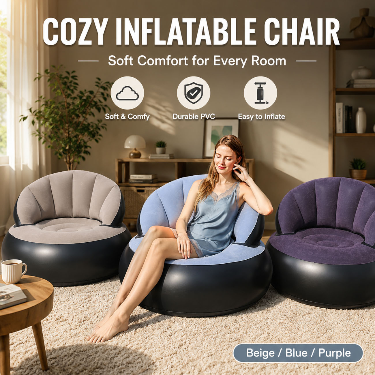 Надувное кресло для взрослых,  – обзор и цена Outdoor Furniture Small